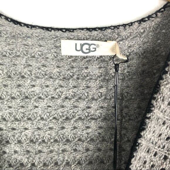 -UGG Riley Long Wool Blend Cardigan NWT M/L - Picture 10 of 16